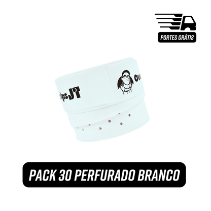 Pack 30 Perfurado Branco - 30 Overgrips por 36,00€ - Portes Grátis